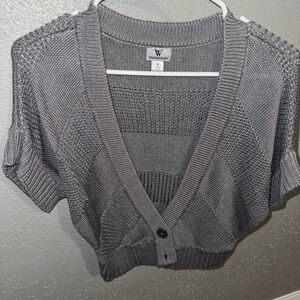 Worthington Women's V-Neck Gray Sweater
